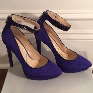Jessica Simpson Blue-Purple Suede Heels | Voilla